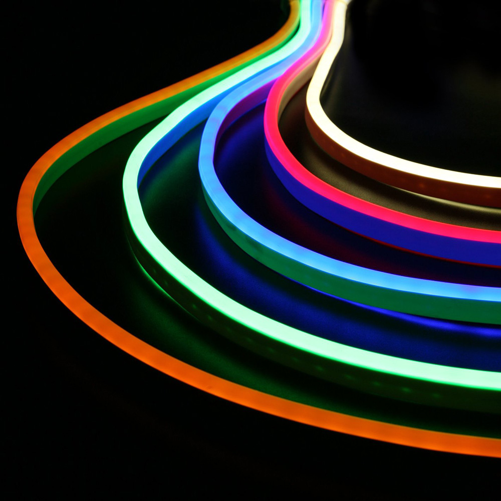 DC24V 16.4Ft 12*25mm Side Lighting Waterproof Multi-Color Optional Flexible LED Neon Light for Outdoor Lighting DC24V 16.4Ft 12*25mm Side Lighting Waterproof Multi-Color Optional Flexible LED Neon Light for Outdoor Lighting